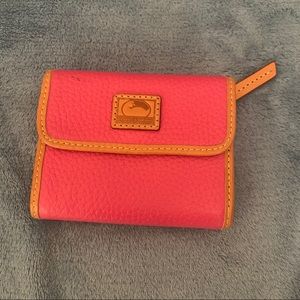 Dooney & Bourke Pink Trifold Wallet